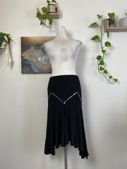 Brand new y2k ruffled sequin skirt