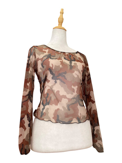 Military style mesh top 🖤