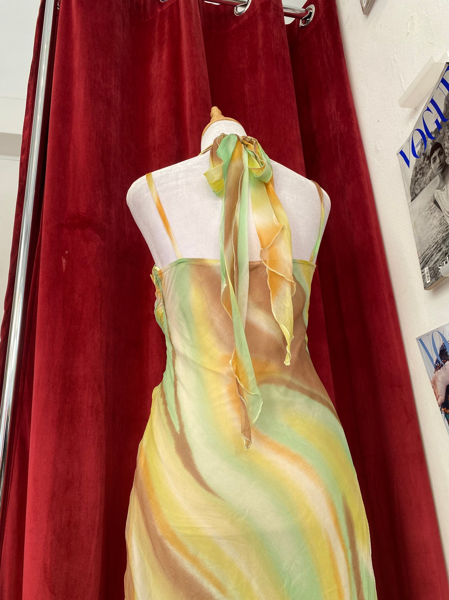 100% silk multicoloured summerdress dress 💐