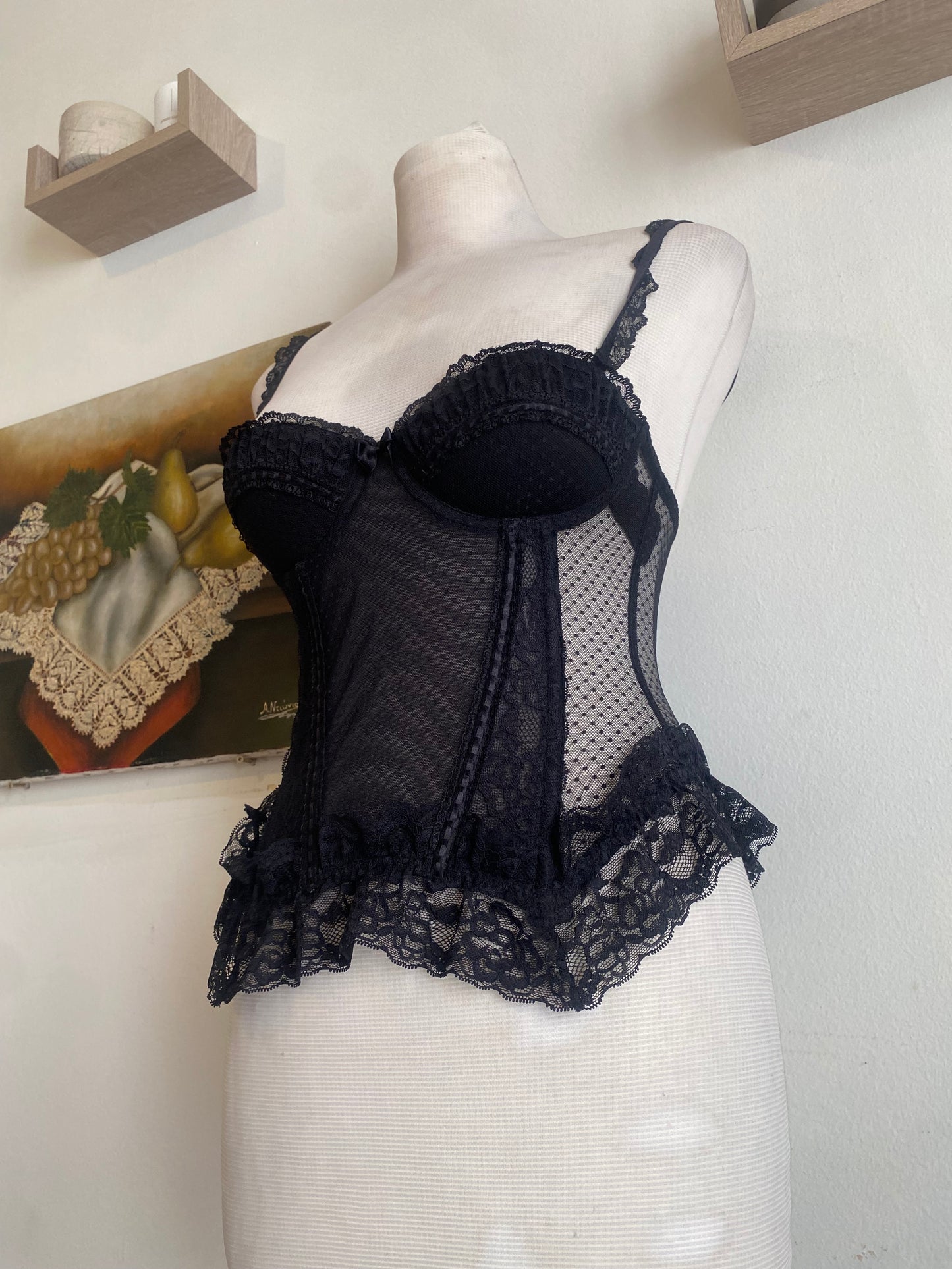 Black romantic corset
