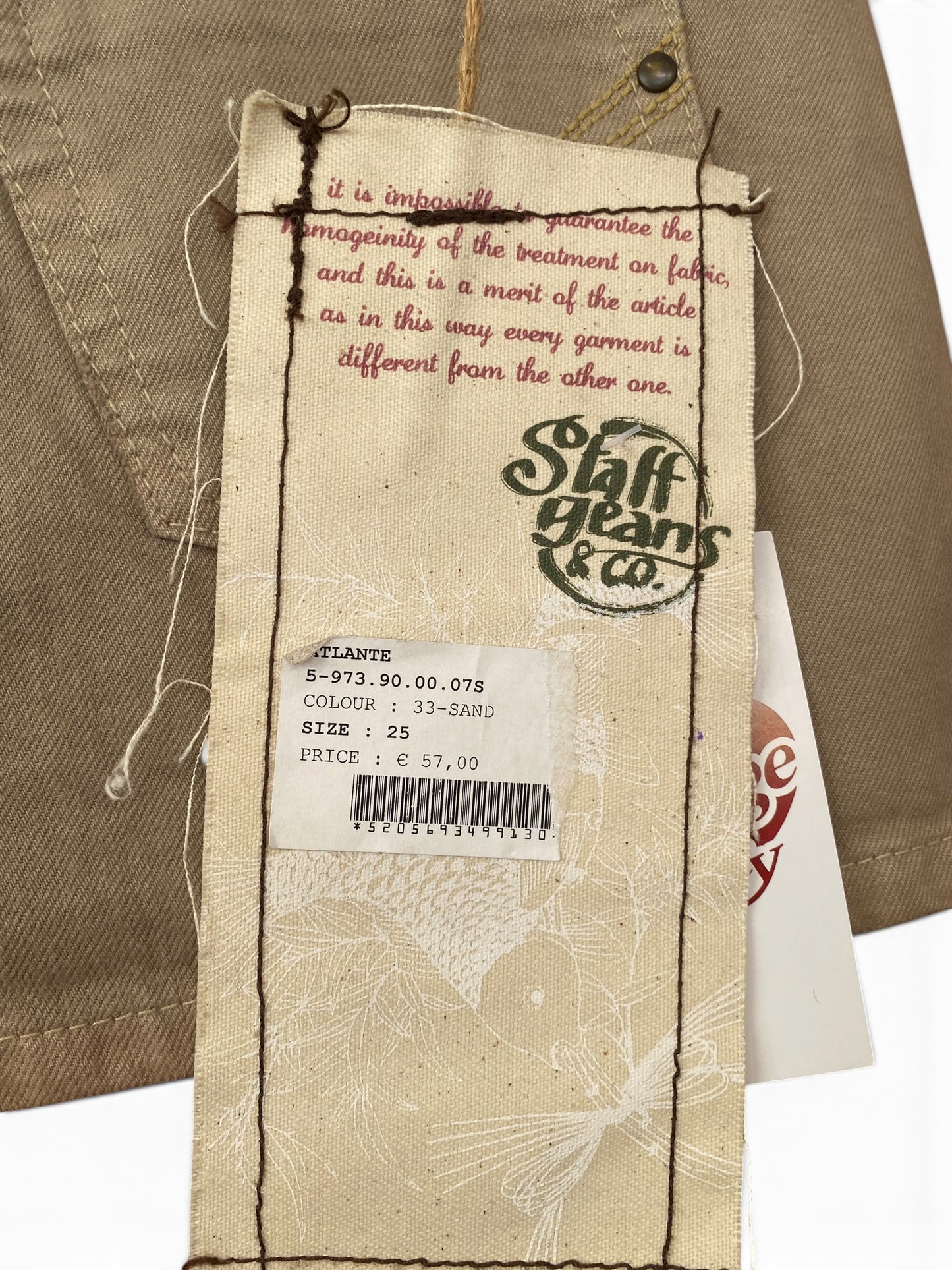 Beige cargo mini skirt