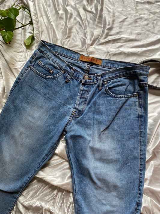 Richmond light wash jeans with details