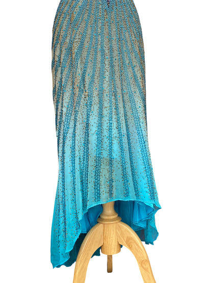 100% silk “The ocean gown”