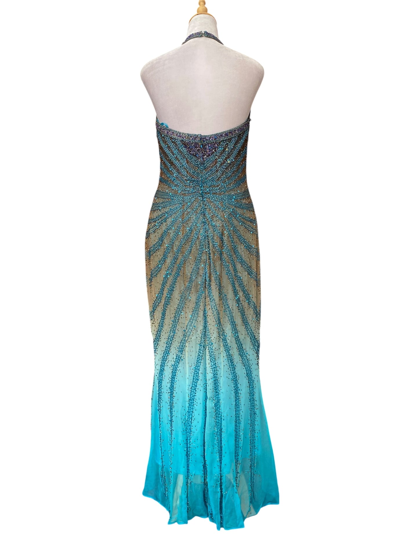 100% silk “The ocean gown”