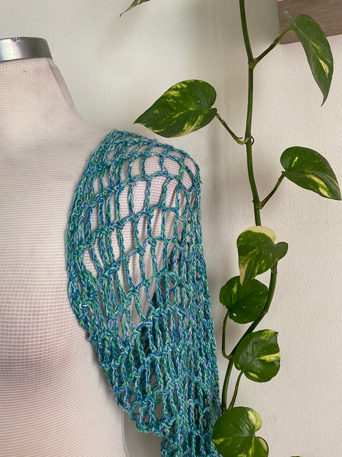 Brand new baby blue knitted summer bolero