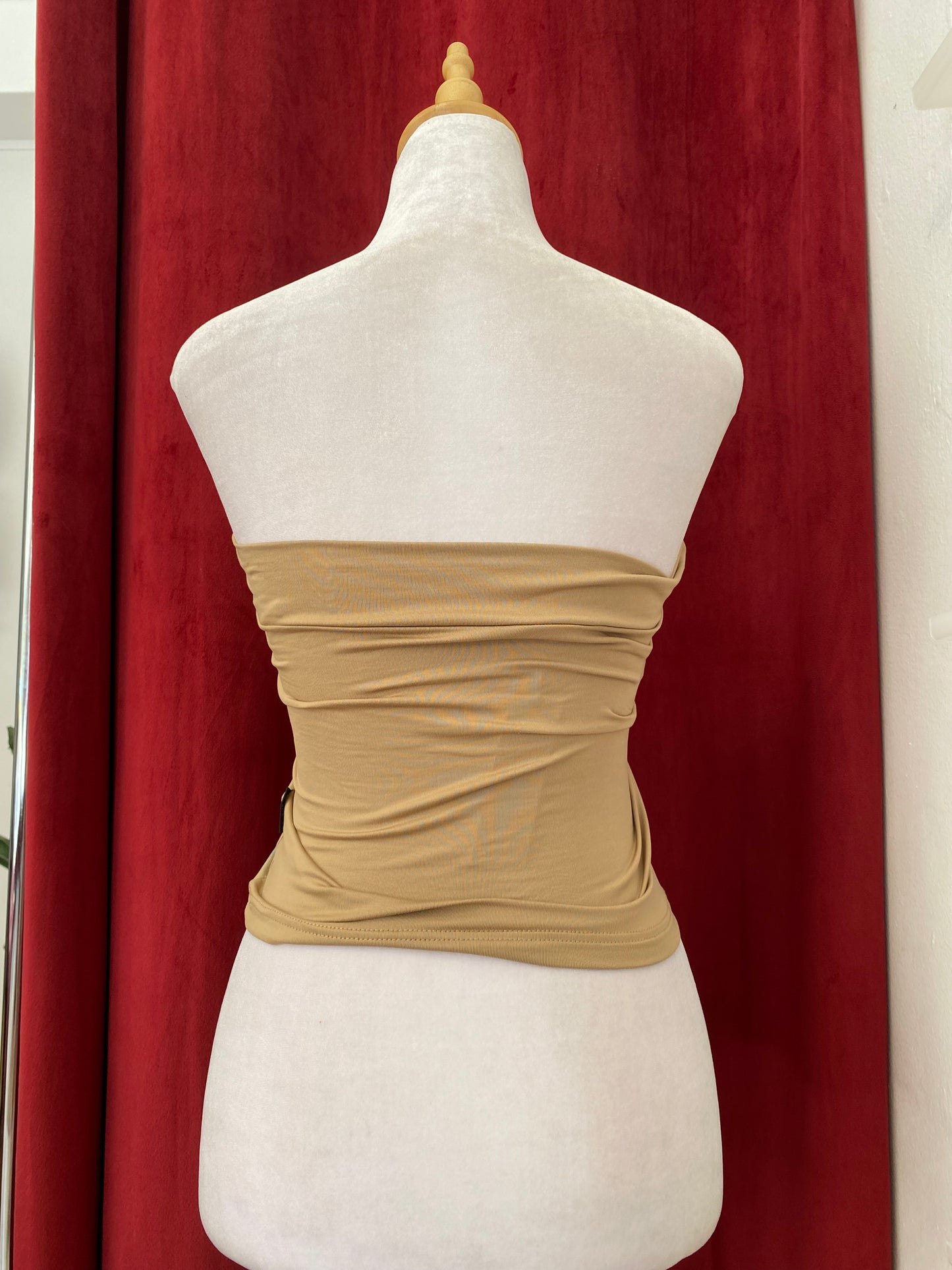 Beige graphic top