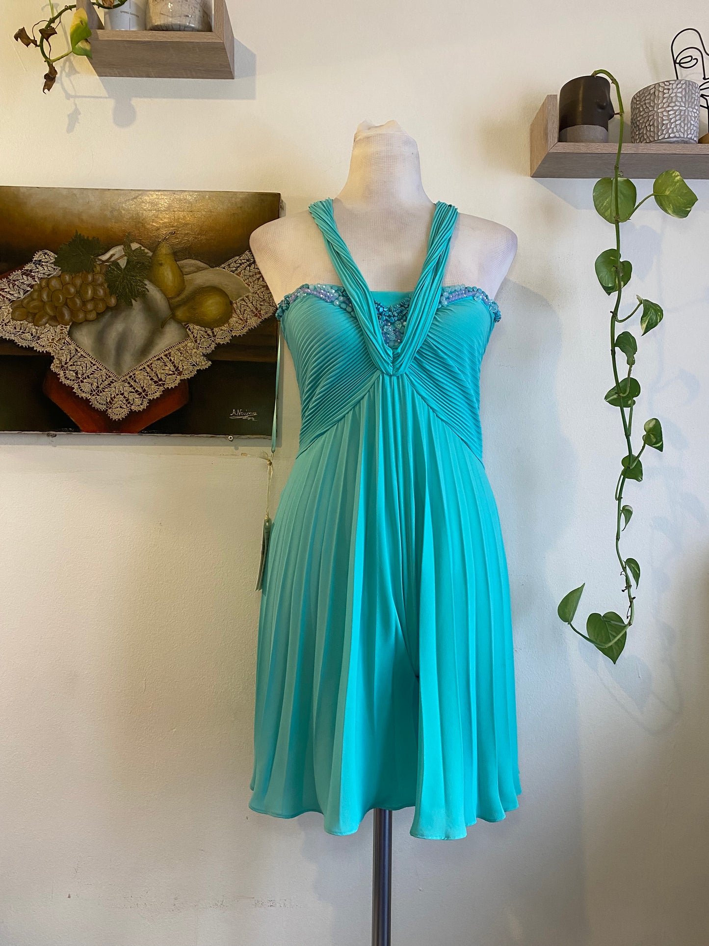 Haute couture jumpsuit brand new with corseted top