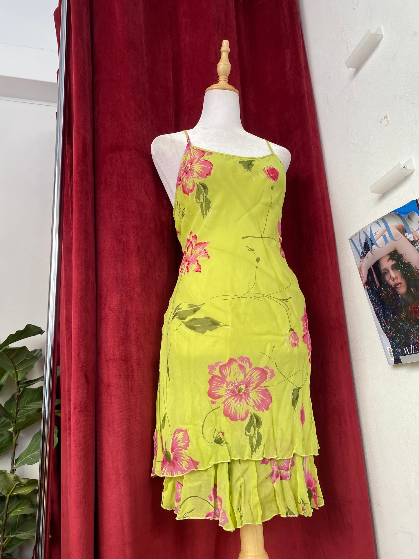 Green floral summer dress 🧚