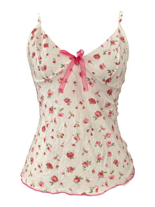 White floral lingerie top 🌸