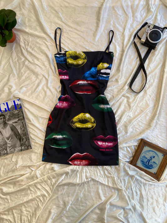 Miss sixty iconic “lipstick”mini dress
