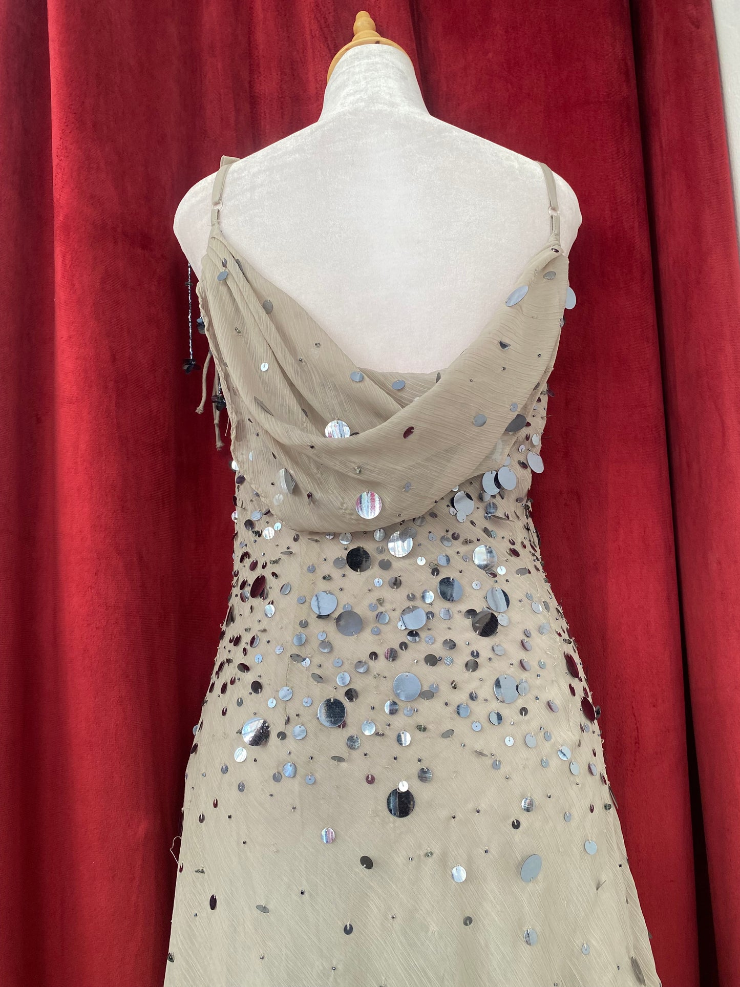 K derhy rare sequin gown