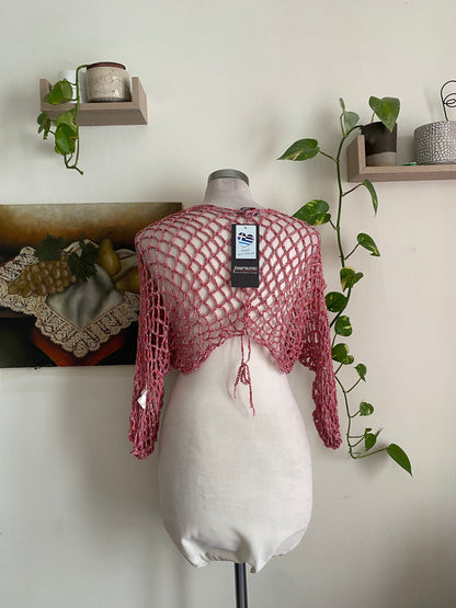 Brand new knitted pink summer bolero