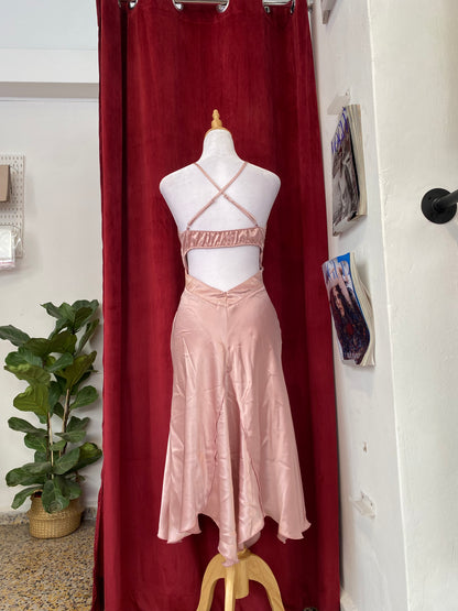 Satin baby pink fairy dress 🧚