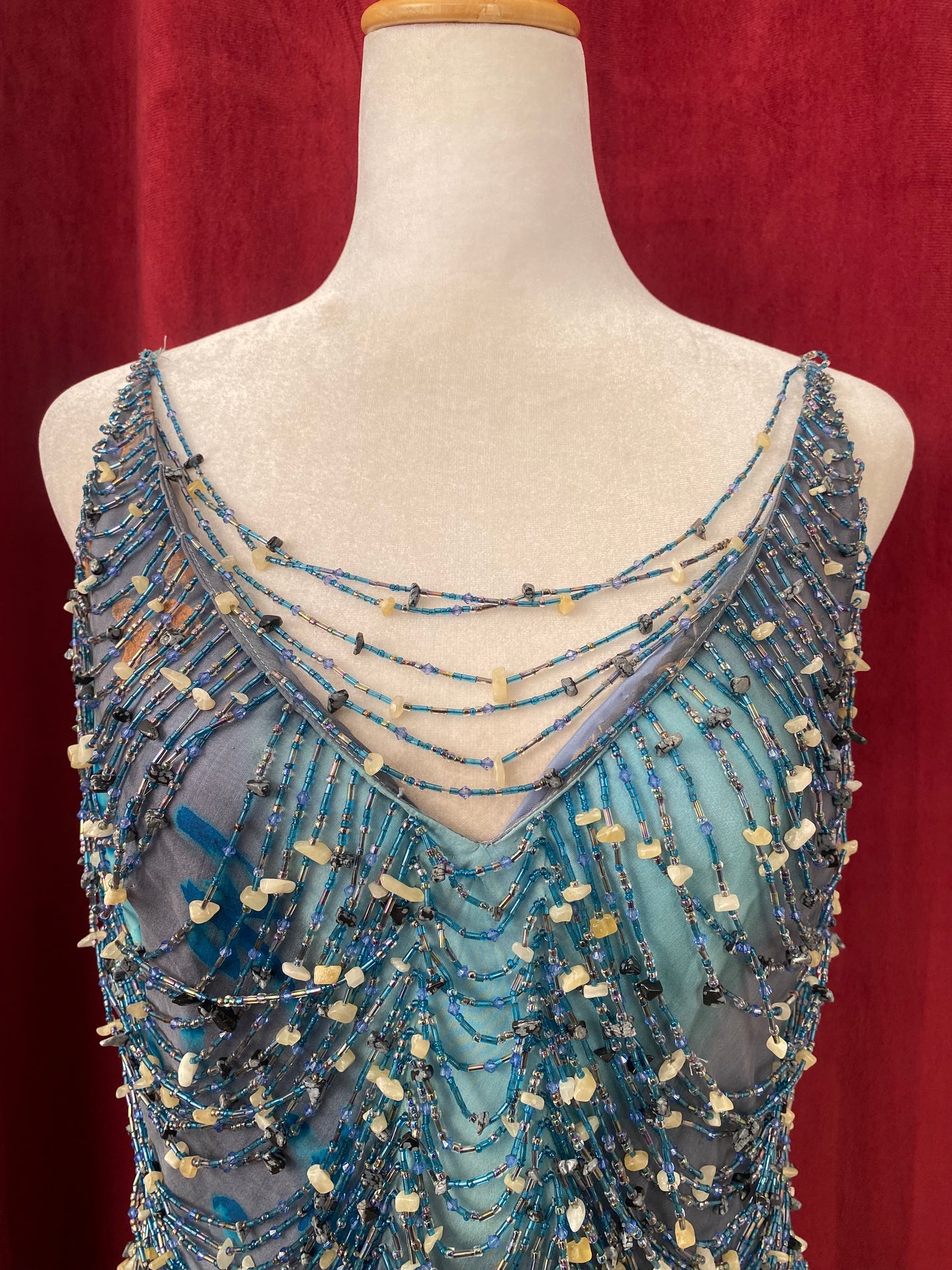 Celestial Mirage Crystal Mermaid Gown