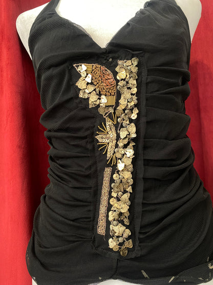 Black tight rushed up top ♟️