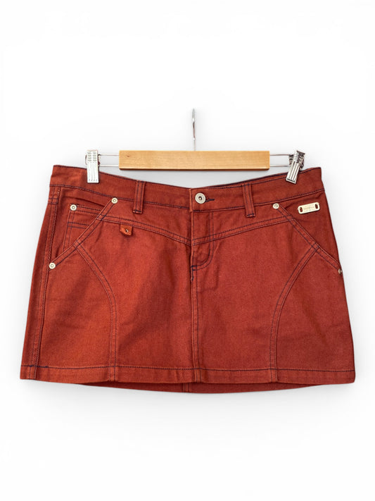 Burgundy retro mini skirt 🌹