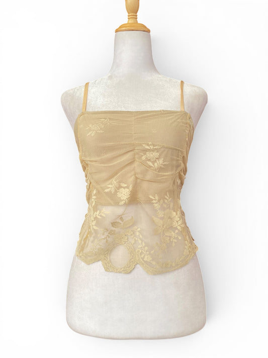 Lace beige top