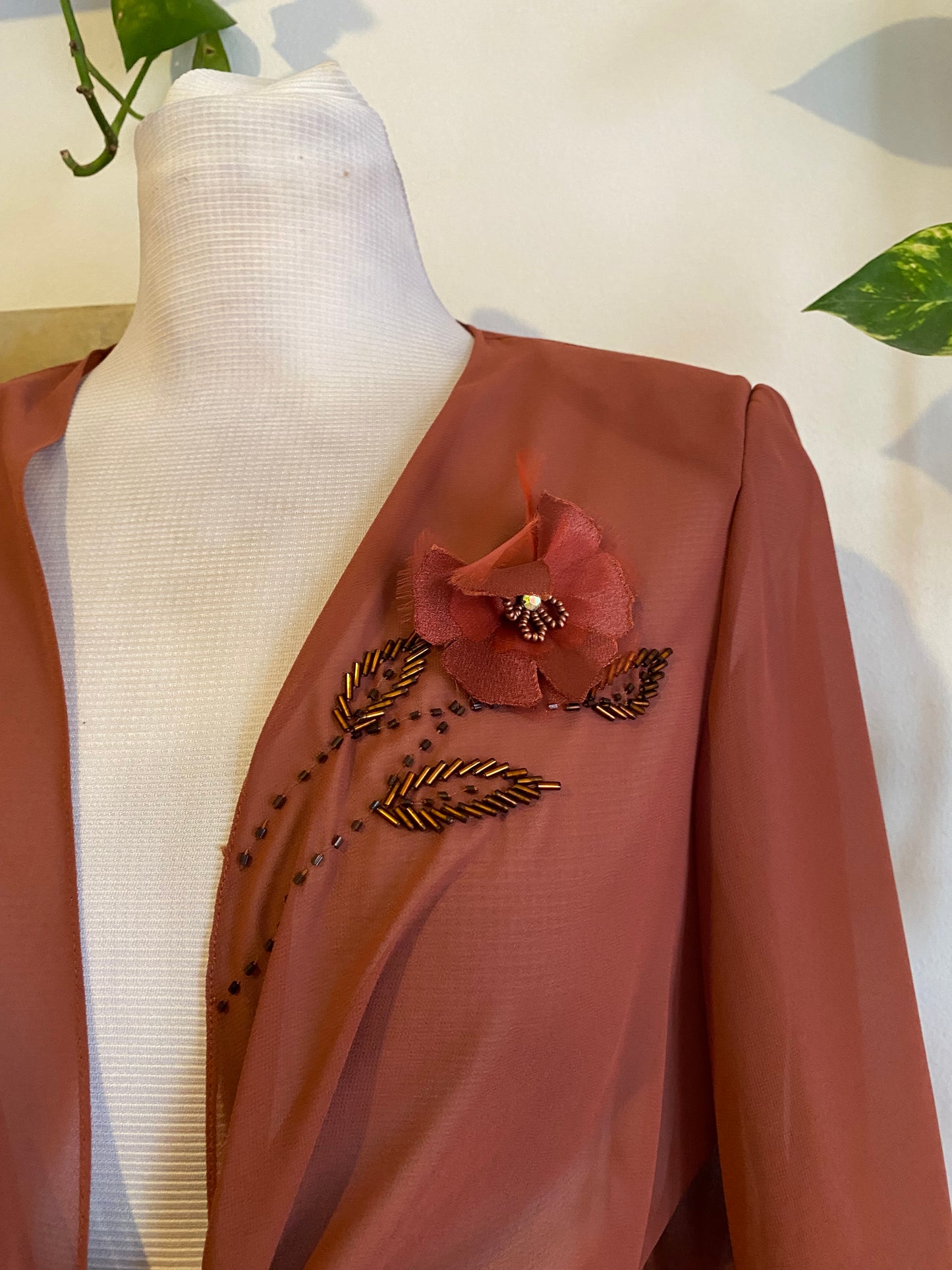 2 piece set brand new with handbeaded details