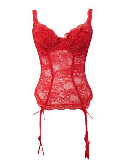 Rouge Jardin Embroidered corset