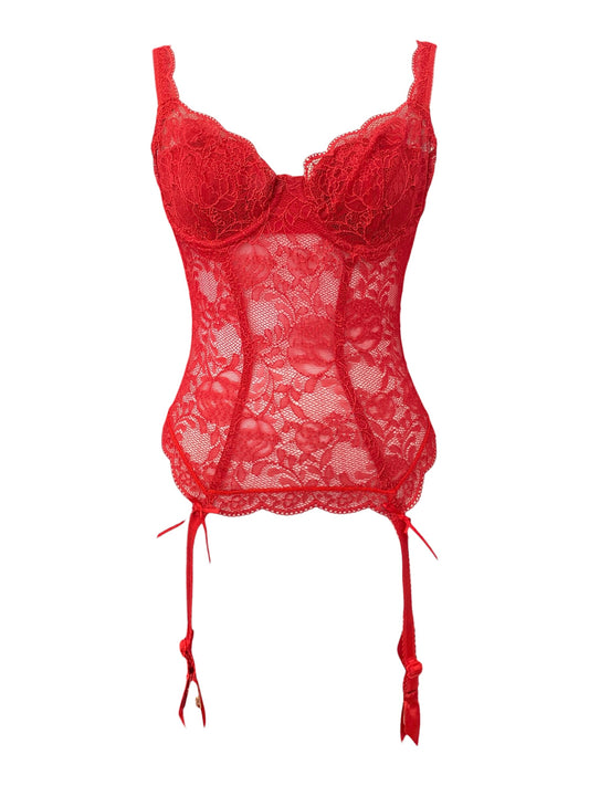 Rouge Jardin Embroidered corset