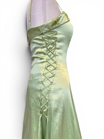 Green fairy corseted dress