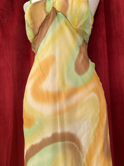 100% silk multicoloured summerdress dress 💐