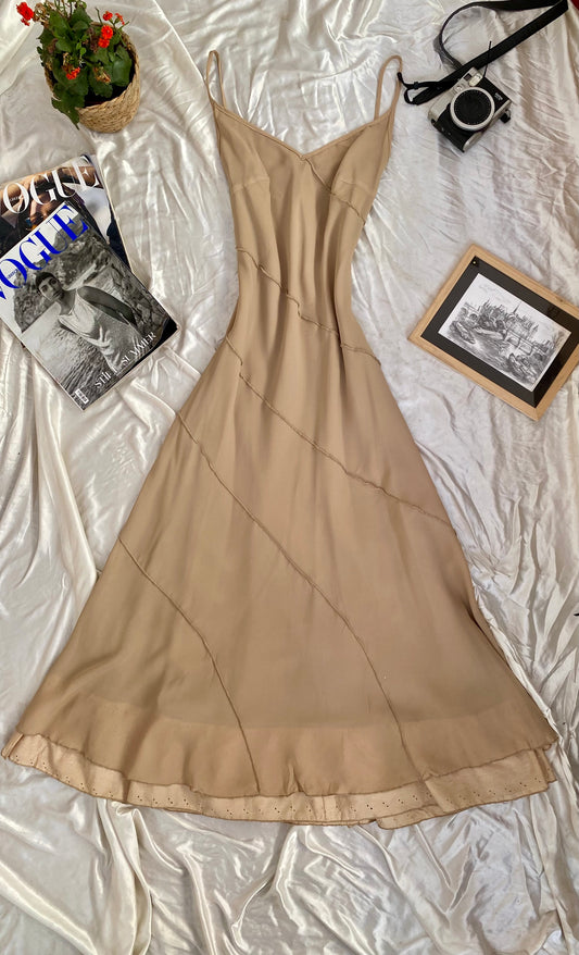 Beige maxi summer dress ✨