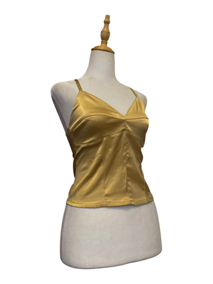 Brand new gold satin corset top 🌟