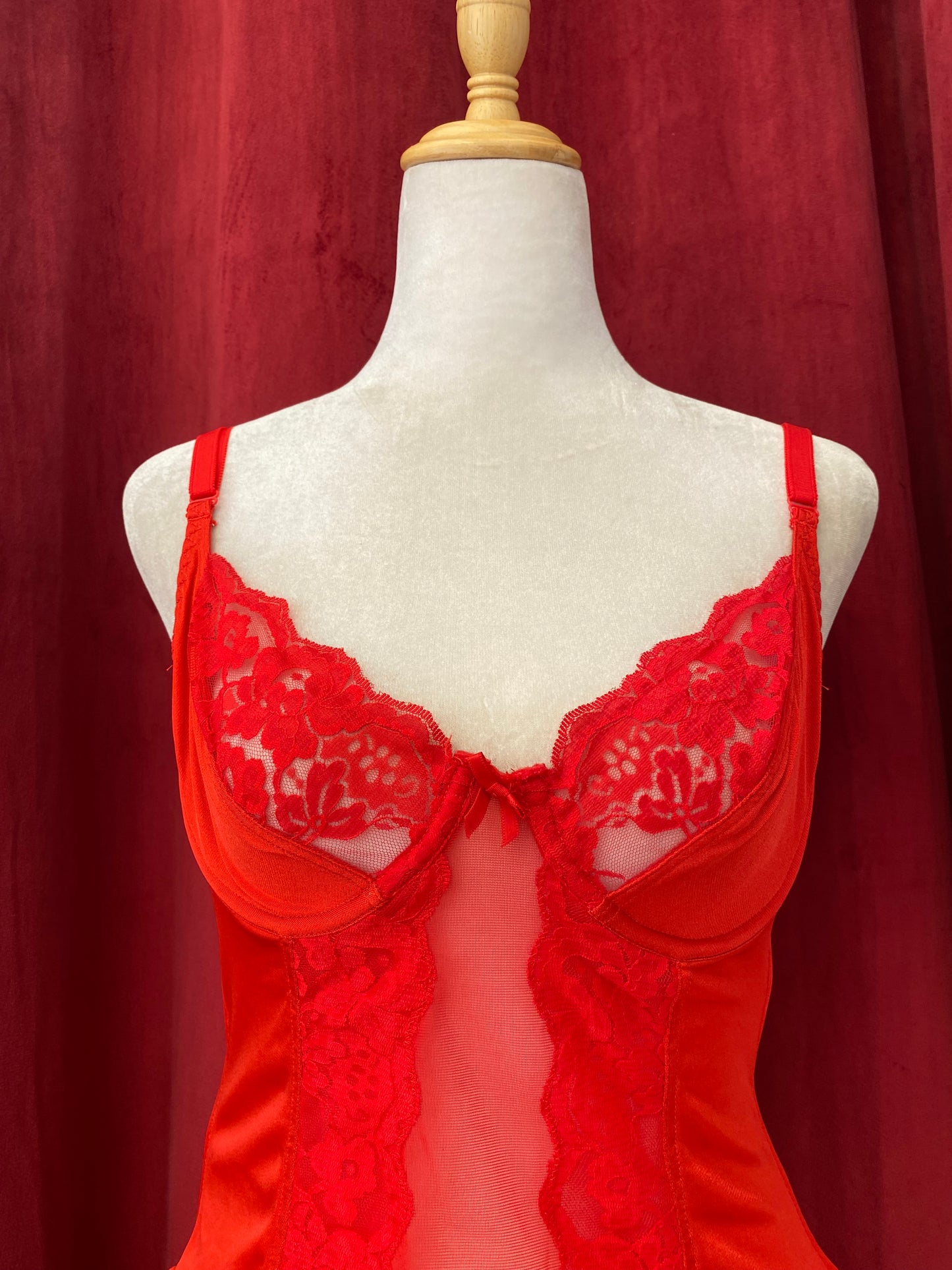 Red y2k corset