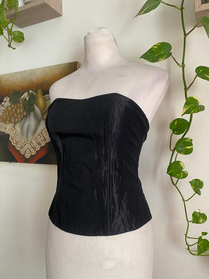 Brand new liquid organza fitted corset