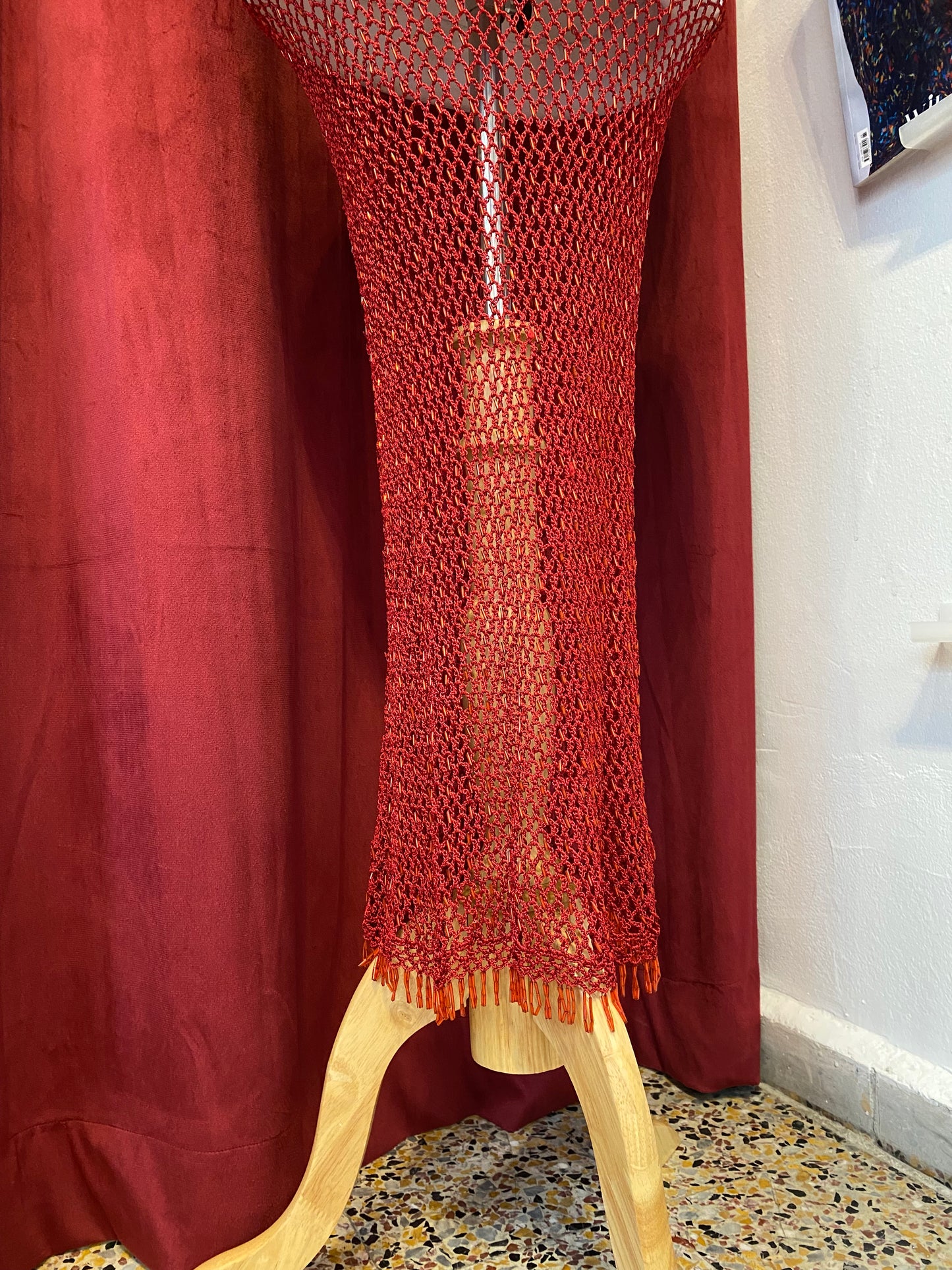 Morgan brand new crochet dress with sequin details all over