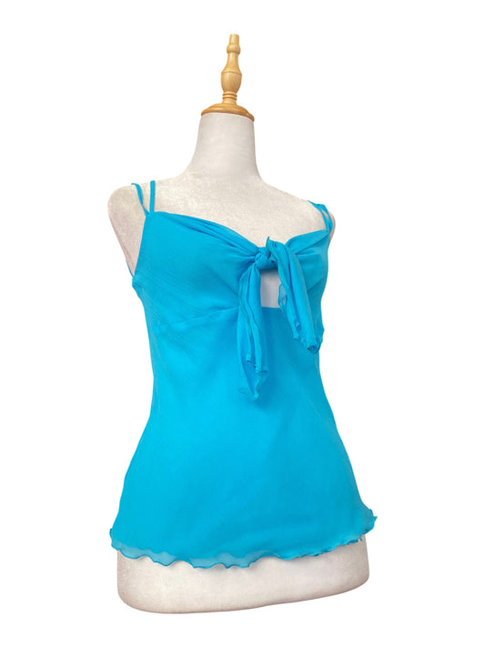 Baby blue ethereal summer top🌊