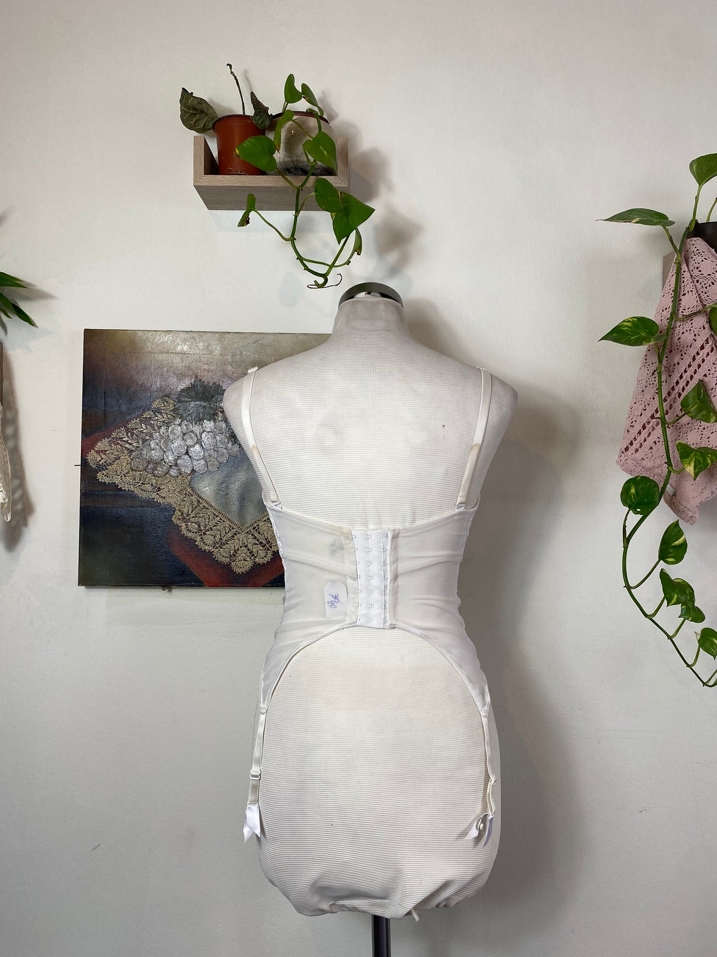 Bridal white corset with amazing details