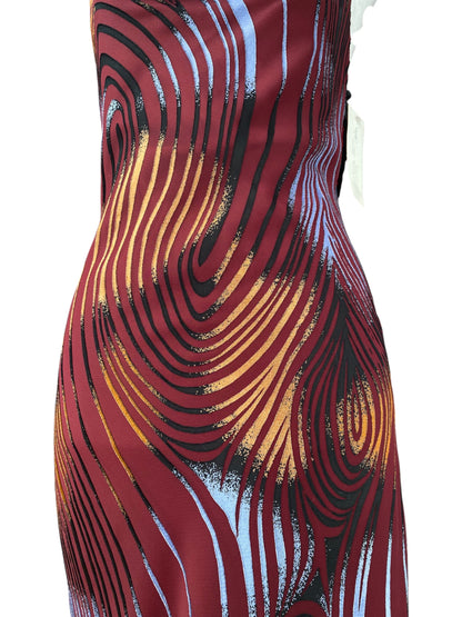 The “ Ophelia “ dress in burgundy