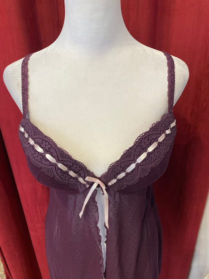 Fairy deep purple lace corset