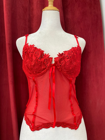 Scarlet seduction Lace corset