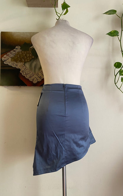 Brand new ruffled satin skirt