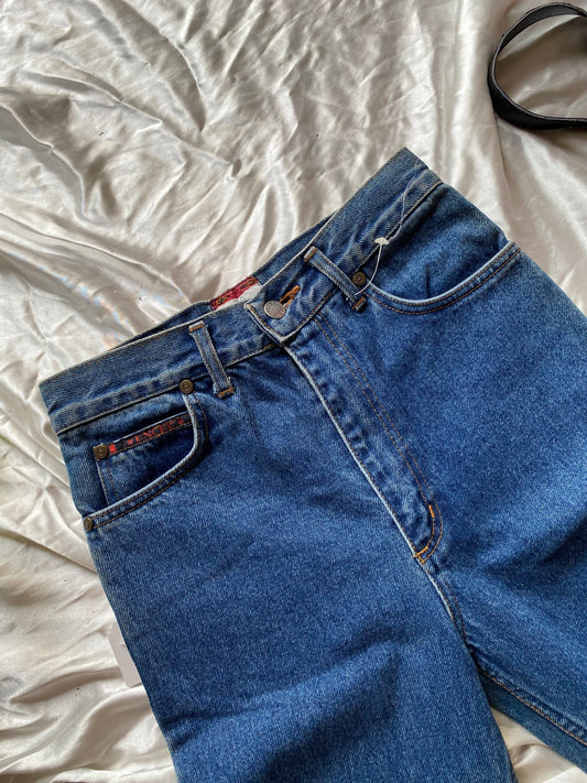 90s dark blue jeans