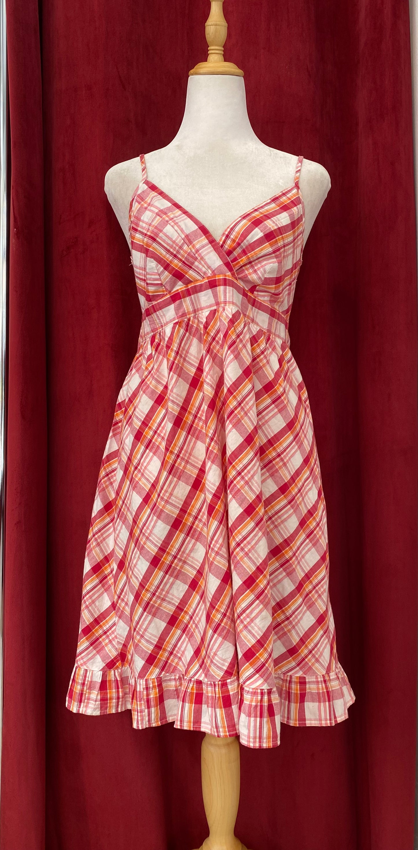 Plaid summer dress
