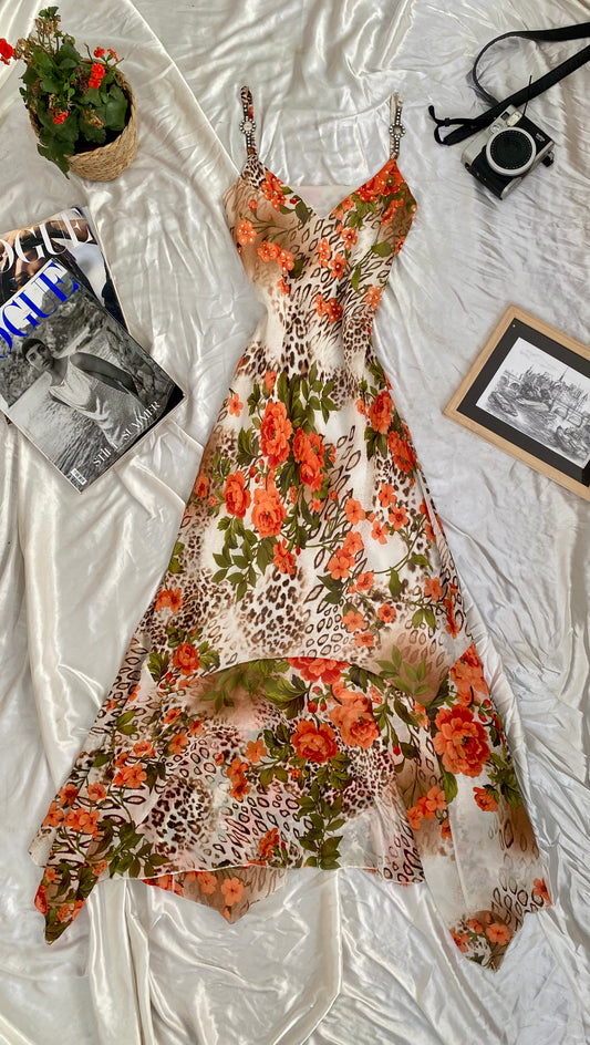 Animal print summer maxi  dress 🧚