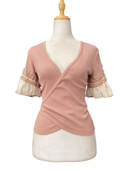 Pink blush coquette top