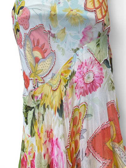 100% silk “the garden “ gown