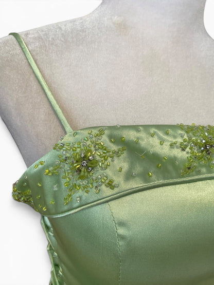 Green fairy corseted dress
