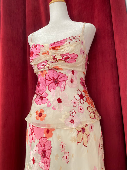 Blush Sakura Silk Ensemble set