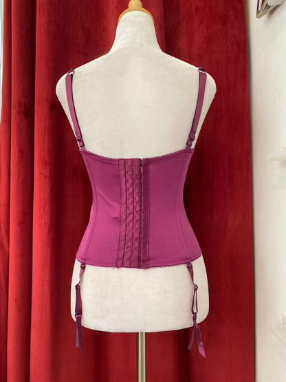 Amethyst Noir Pinstripe corset