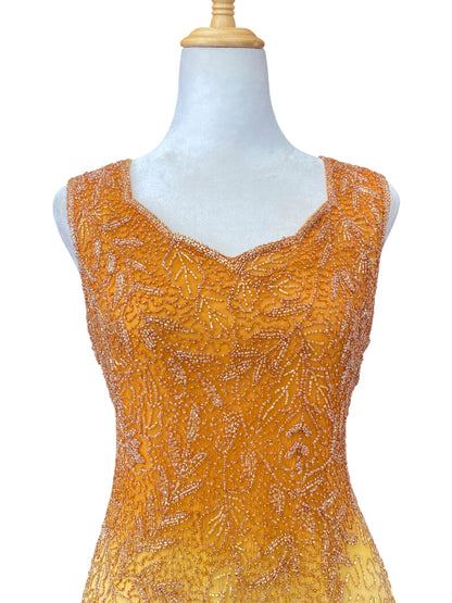 The royal gown in orange