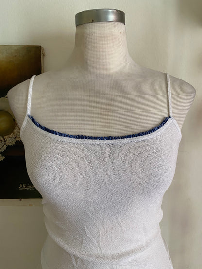 Brand new white crochet like top