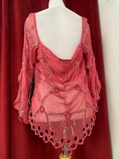 100% silk deadstock dreamy blouse