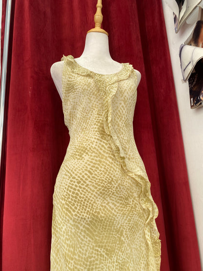 Ruffled ethereal dress