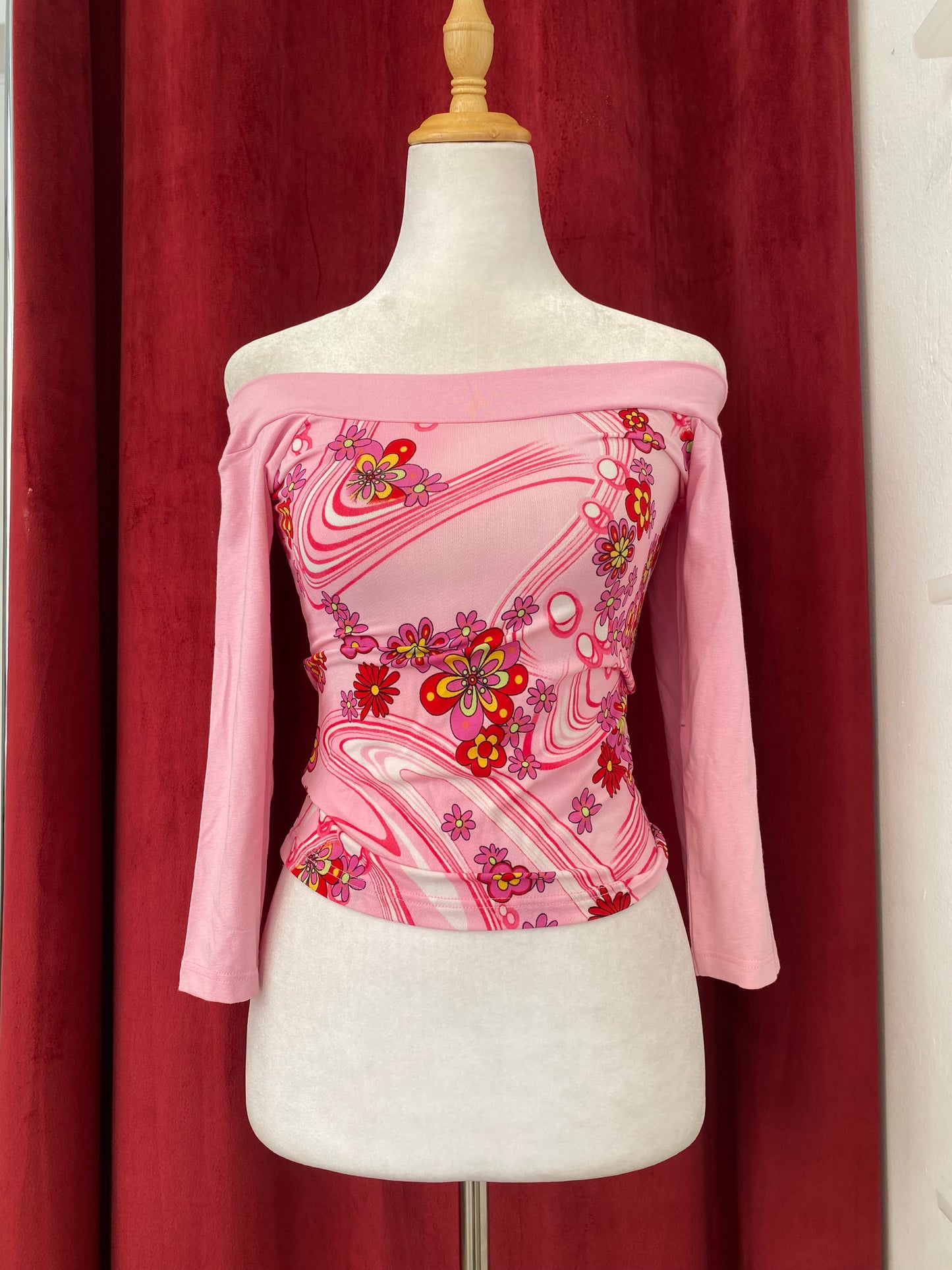 Pink graphic top